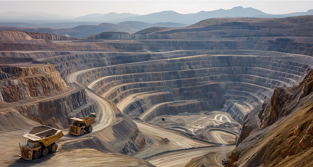 overview of a large mine