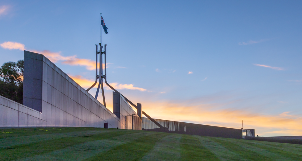 Australian parliament house exterior