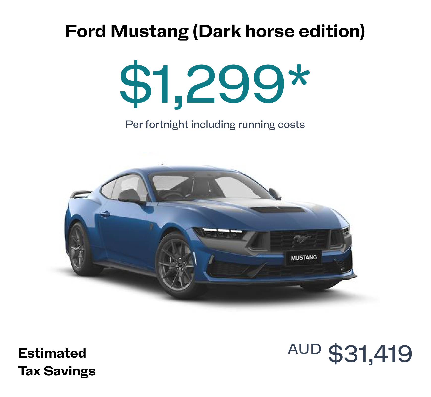 Ford Mustang Dark Horse price and details